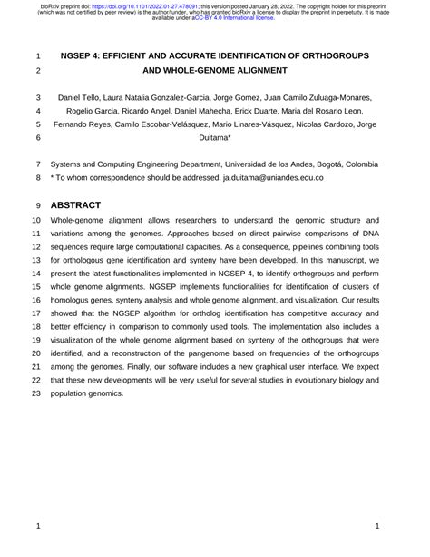 NGSEP 4: Efficient and accurate identification of orthogroups.